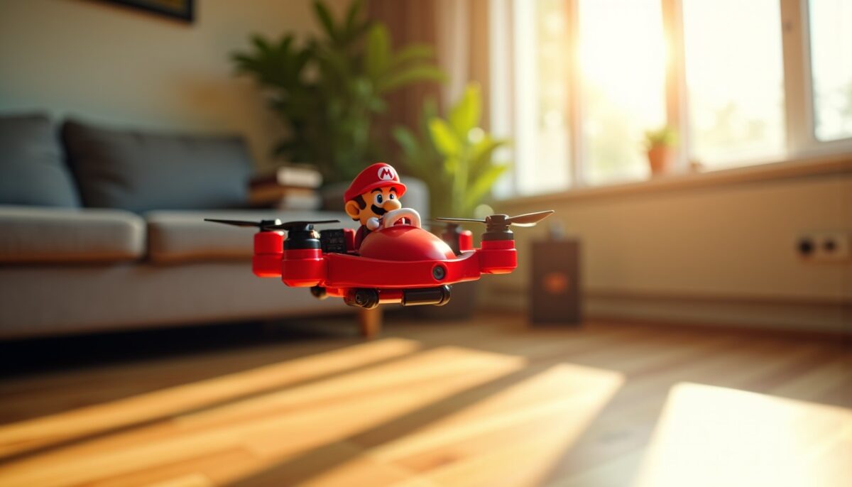 Mini drone Mario Kart radiocommandé : le quadricoptère incontournable pour les passionnés de Nintendo Mini drone Mario Kart radiocommandé : le quadricoptère incontournable pour les passionnés de Nintendo